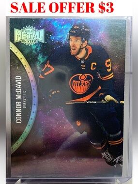 Connor McDavid 2020/21 Skybox Metal Edmonton Oilers Hockey Card